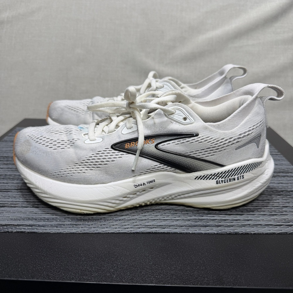 Brooks Glycerin GTS 22 Shoes - Womens 8.5 - White Running 1204351B135